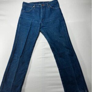 Wrangler 13MWZ Men's Regular Fit Straight Leg Western Blue Jeans